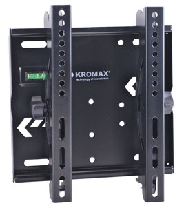 Кронштейн Kromax STAR-6 для ТВ 20"-37" настенный 1 ст. наклон до 50 кг черный