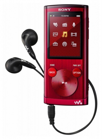 Плеер Flash Sony NWZE454R 8Gb Red