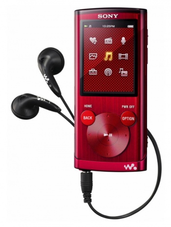 Плеер Flash Sony NWZE453R 4Gb красный