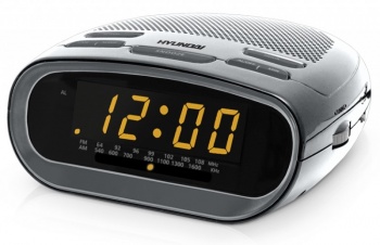 Радиобудильник Hyundai H-1512 серебристый