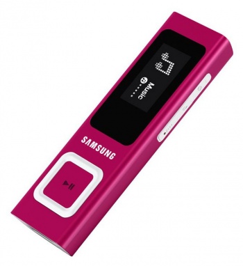 Плеер Flash Samsung YP-U6AP 4Gb pink MP3