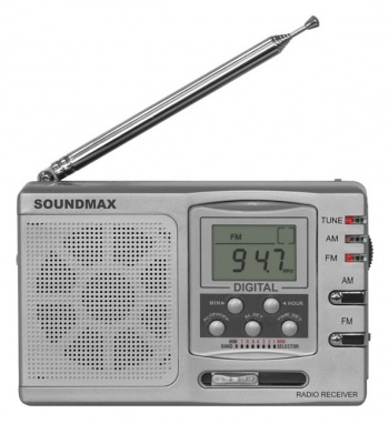 Радиоприемник Soundmax SM-2600 серебристый