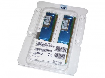 397411-B21  2 GB Fully Buffered DIMMs PC2-5300 2 x 1 GB memory Kit (BL460c/480c/20pG4/DL140G3/360G5/