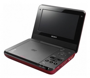 Портативный DVD Плеер Sony DVP-FX750R 7" красный