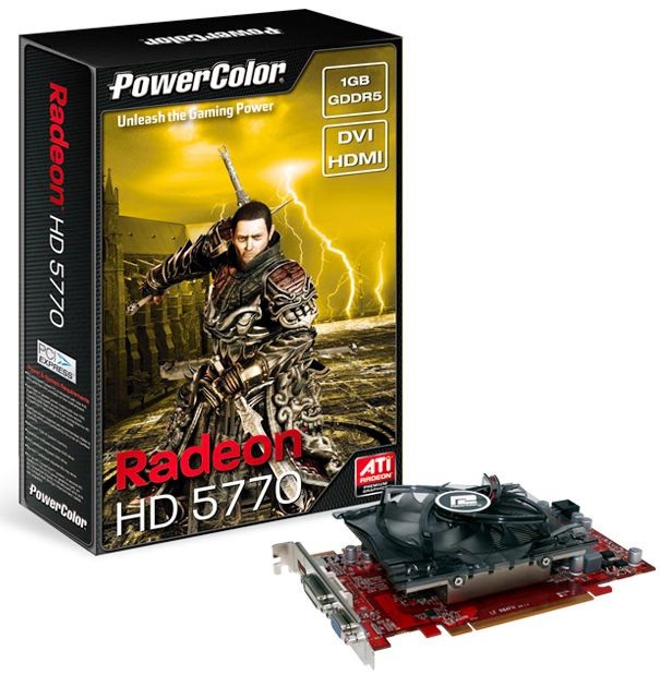  Power Color PCI-E ATI AX5770 1GBD5-H AX5770 1024 DDR5 DVI/HDMI/CRT RTL