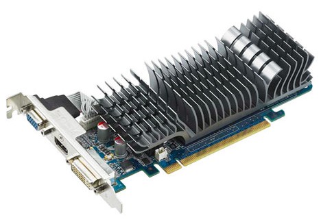  Asus PCI-E NV EN210 SILENT/DI/1GD2(LP)/A GF210 1024M 64b DDR2 Low Profile HDTV+DVI RTL