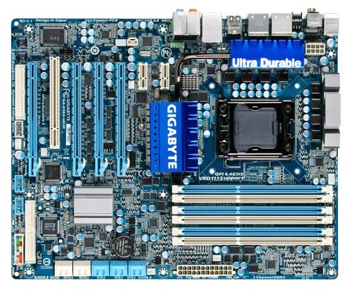   Gigabyte GA-X58A-UD3R Soc-1366 iX58 ATX SATA AC'97 8ch. LAN-Gbt +RaiD +1394