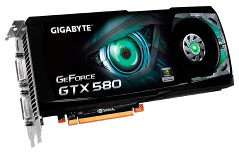  Gigabyte PCI-E NV GV-N580D5-15I-B GTX580 1536Mb 384b DDR5 D-DVI+mini HDMI RTL