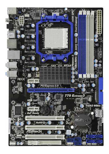   ASRock 770 EXTREME3 Soc-AM3 AMD770 DDRIII ATX AC'97 8ch LAN-Gbt +RaiD +USB3.0