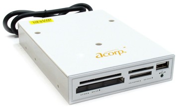     Acorp CRIP200-S USB2.0 (all-in-1, + USB port) Internal silver