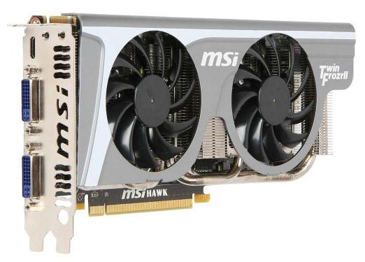  MSI PCI-E NV N460GTX HAWK GF460GTX 1G 256b DDR5 780/3600 D-DVI+mHDMI RTL