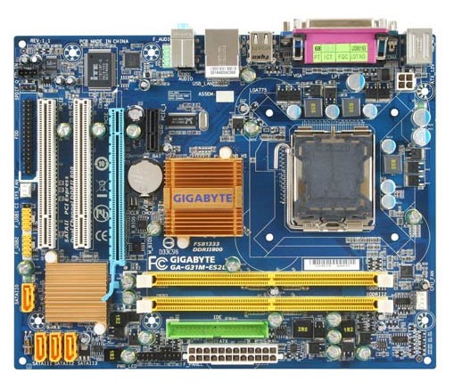   Gigabyte GA-G31M-ES2L Soc-775 iG31 mATX SATA AC'97 8ch. LAN-Gbt +VGA bulk