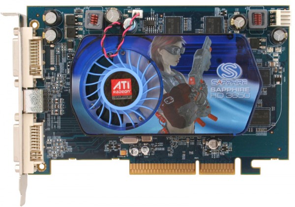  Sapphire AGP ATI HD3650 512Mb DDR2 DUAL DVI-I / TVO bulk