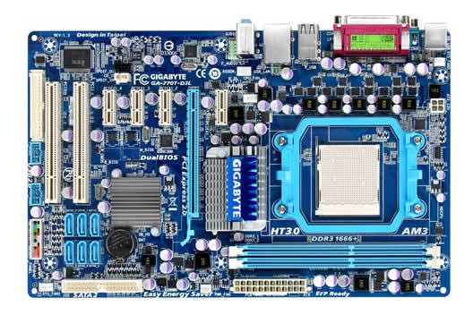   Gigabyte GA-770T-D3L Soc-AM3 AMD770 DDRIII ATX AC'97 8ch. LAN-Gbt