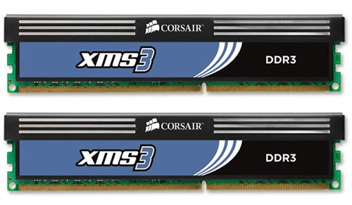  DDR3 4096Mb 1600MHz, Corsair 2x2Gb 9-9-9-24, XMS3 Classic, Corei7, Corei5 (CMX4GX3M2A1600C9)