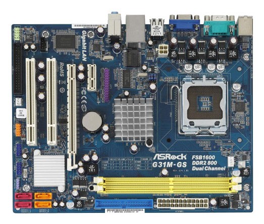   ASRock G31M-GS Soc-775 iG31 mATX SATA AC'97 6ch LAN-Gbt +VGA