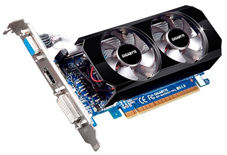  Gigabyte PCI-E NV GV-N430OC-1GL GT430 1024Mb 128bit DDR3 HDMI+DVI-I+CRT RTL