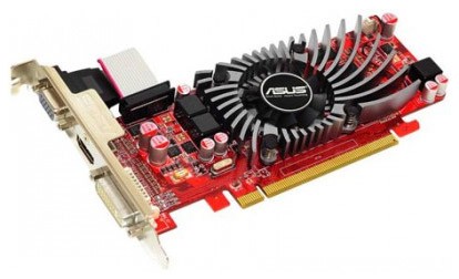  Asus PCI-E ATI EAH5550/DI/1GD3 EAH5550 1024Mb DDR3 TV+DVI Low Profile RTL