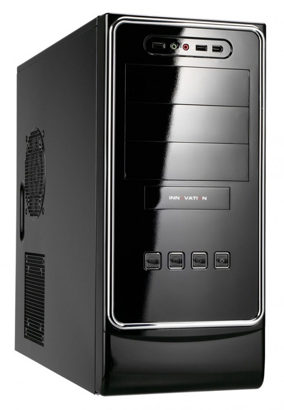 Корпус Ezcool H-605B black w/o PSU ATX USB 2.0*2 Audio shinning piano-mirror coating