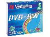  DVD-RW Verbatim 4.7Gb 4x Slim Color (5) 43563