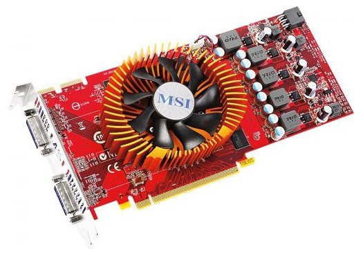  MSI PCI-E ATI R4850-2D1G-OC D3 R4850 1024Mb 256bit DDR3 TV+DVI RTL