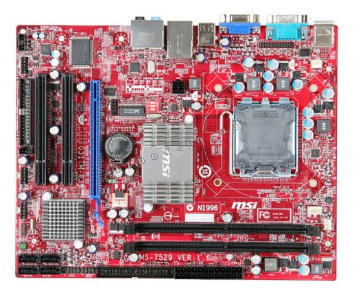   MSI G31TM-P35 Soc-775 iG31 DDRII mATX SATA AC'97 8ch. LAN-Gbt +VGA