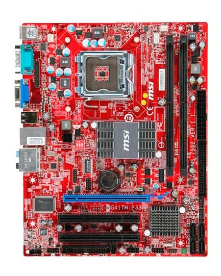   MSI G41TM-P33 Soc-775 iG41 mATX SATA AC'97 8ch. LAN-Gbt +VGA