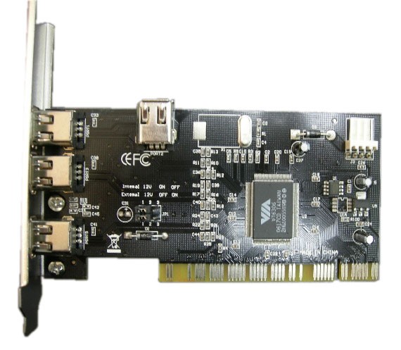  * PCI IEEE1394 (3+1)port VIA6306 bulk