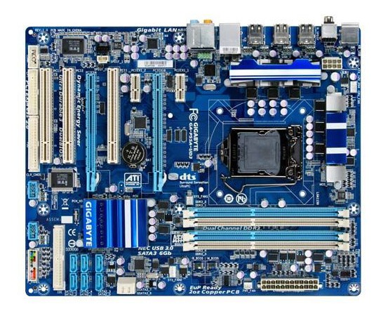   Gigabyte GA-P55A-UD3 Soc-1156 iP55 DDRIII ATX SATA AC'97 8ch. LAN-Gbt +RaiD