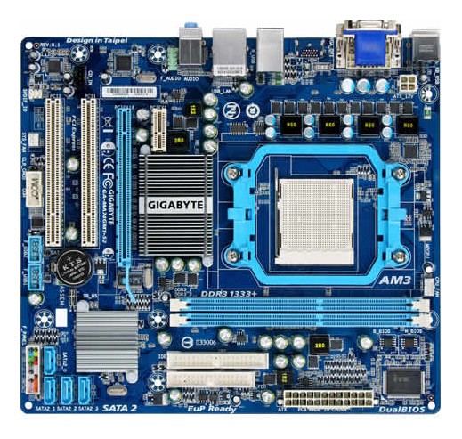   Gigabyte GA-MA74GMT-S2 Soc-AM3 AMD740G DDRIII mATX AC'97 8ch. LAN-Gbt +VGA +RaiD