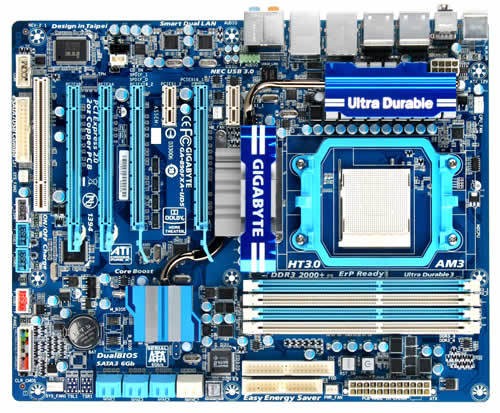   GIGABYTE GA-890FXA-UD5 Soc-AM3 AMD890FX DDRIII ATX AC'97 8ch LAN-Gbt +1394 +USB3.0