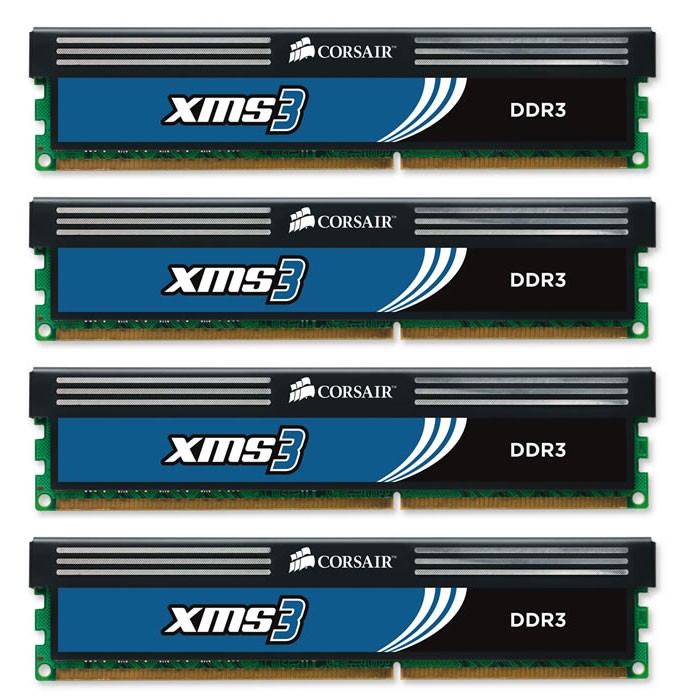  DDR3 8192Mb 1333MHz 4x2Gb 9-9-9-24, Phenom II Corsair CMX8GX3M4B1333C9