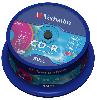  CD-R Verbatim 700Mb 52x Cake Box Extra Protection Colour (50) 43711