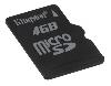   microSDHC 4Gb class 4 + MS Pro Duo adapter Kingston (SDC4/4GB-MSADPRR)