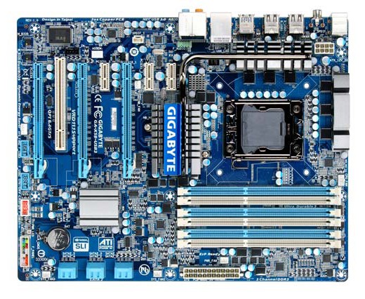   Gigabyte GA-X58-USB3 Soc-1366 iX58 DDRIII ATX SATA3 AC'97 LAN-Gbt +RaiD +USB3.0