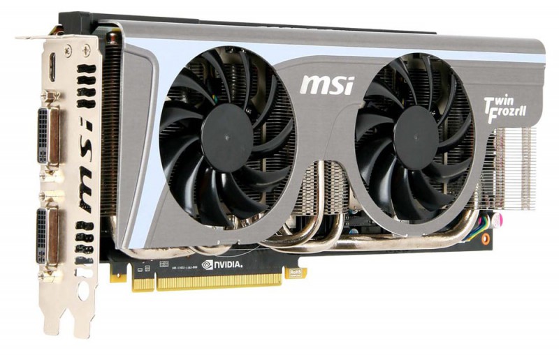  MSI PCI-E NV N480GTX Twinfrozr II GF480GTX 1536Mb 384b DDR5 D-DV*2+mini HDMI RTL