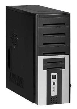  LinkWorld 316-6 black/silver C2228 w/o PSU ATX USB AirDuct