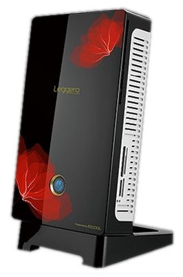 Корпус Ezcool W-100M black+red flowers 60W miniITX card reader USB 2.0 Audio