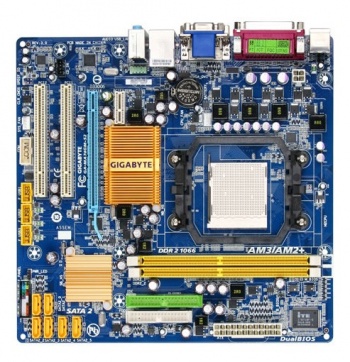   Gigabyte GA-MA74GM-S2 Soc-AM2 AMD740G mATX SATA AC'97 8ch. LAN-Gbt +VGA